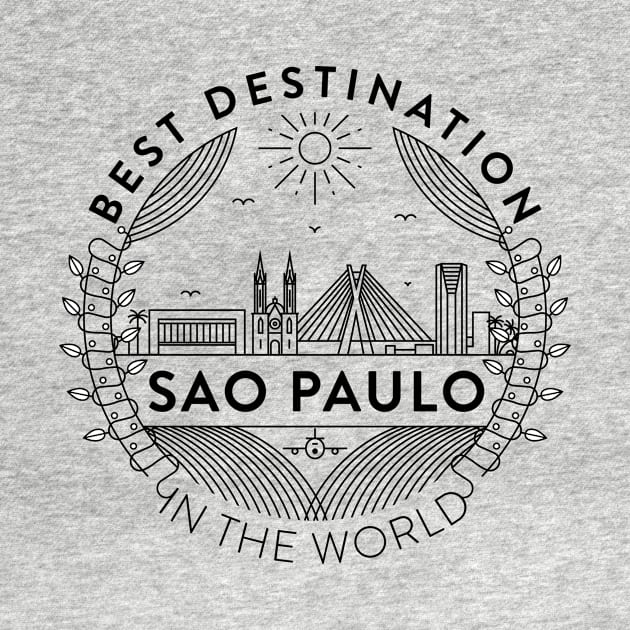 Sao Paulo Minimal Badge Design by kursatunsal